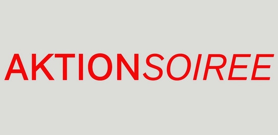 Logo AktionSoiree der gleichnamigen Veranstaltung am 29.06.25 von 17-19 Uhr im Kunstgewerbemuseum Berlin 