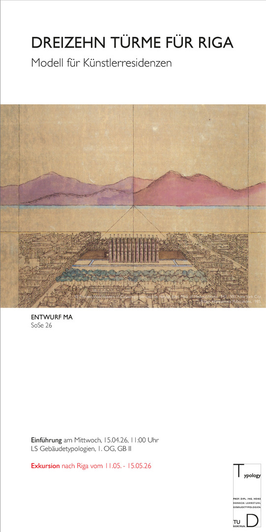 Veranstaltungsplakat unsers MA-Entwurfs mit Angabe der Einführung am 15.04.26