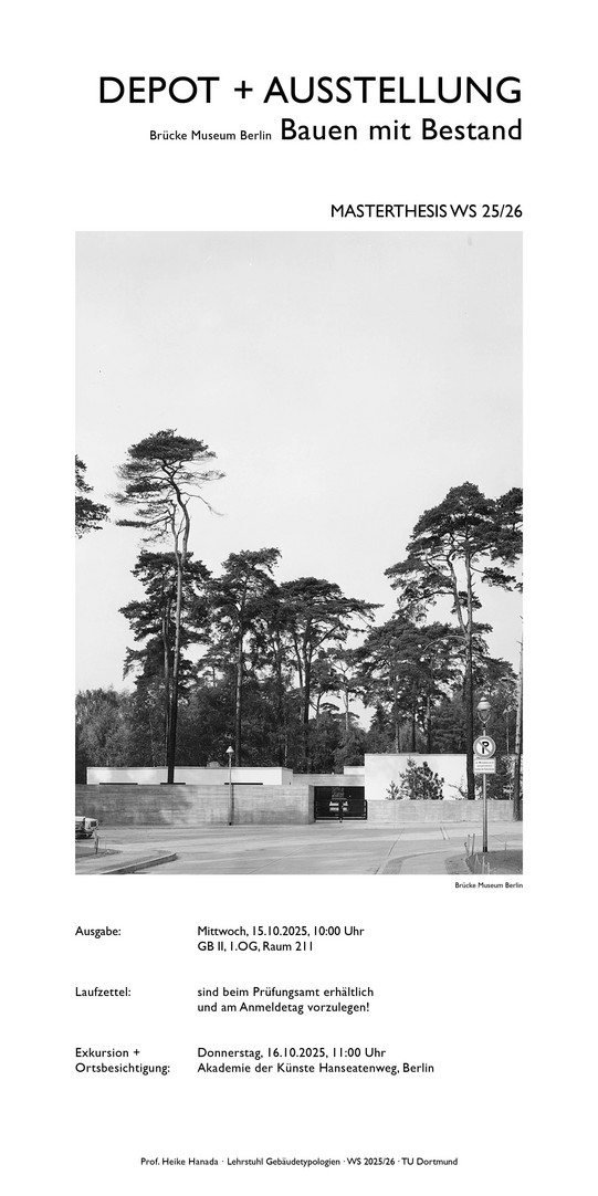 Plakat zur Ankündigung der Master-Thesis im WiSe 2025/26 mit Terminen und Exkursion 