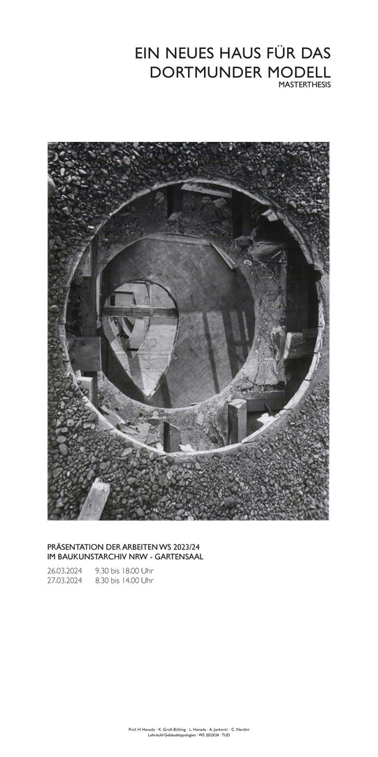 Plakat zur Präsentation der Master-Thesis Arbeiten im WS 2023/24