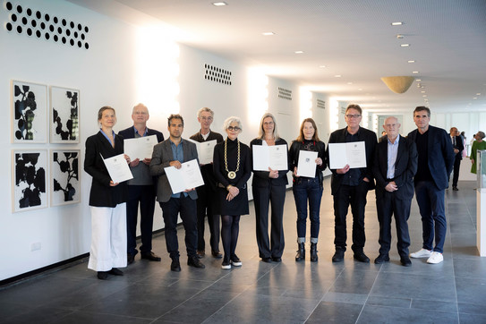 Foto bei der Aufnahme neuen Mitglieder in die NRW-Akademie der Wissenschaften und der Künste am 10.05.23