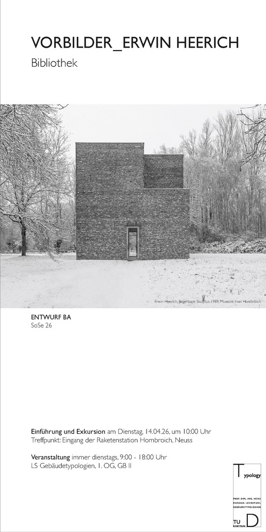 Veranstaltungsplakat des BA-Entwurfes SoSe 2026 mit Termin der Einführung in die Aufgabe am 14.04.26