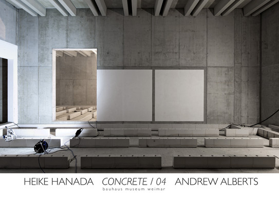 ausgewähltes Baustellenfoto mit Hinweis auf die Ausstellung CONCRETE_04