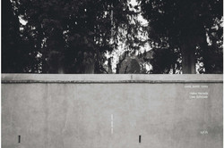 Außencover der Publikation Rome_Berlin_Rome, eine halbhohe Mauer mit Bäumen dahiner