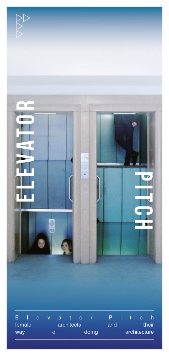 Einladungsflyer zur Ausstellung Elevator Pitch in der Architekturgalerie im BUNKER München